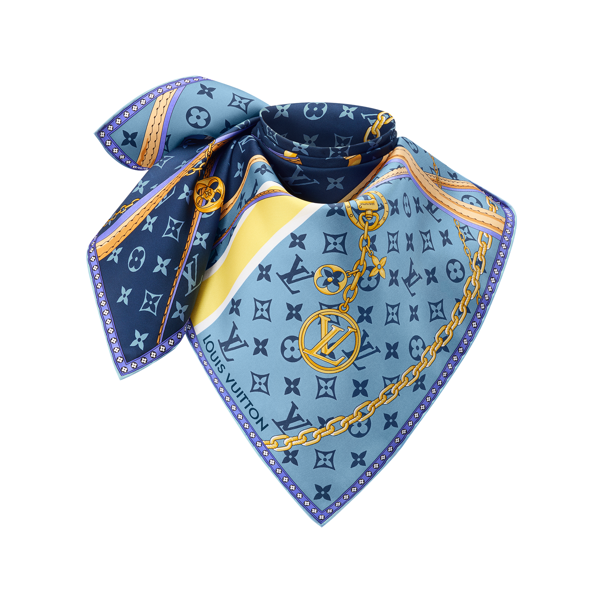 ウィメンズ シルクスカーフ&バンドー - ブルー｜ルイ・ヴィトン 公式サイト